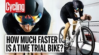 TT Bike vs Road Bike in the Wind Tunnel | Cycling Weekly