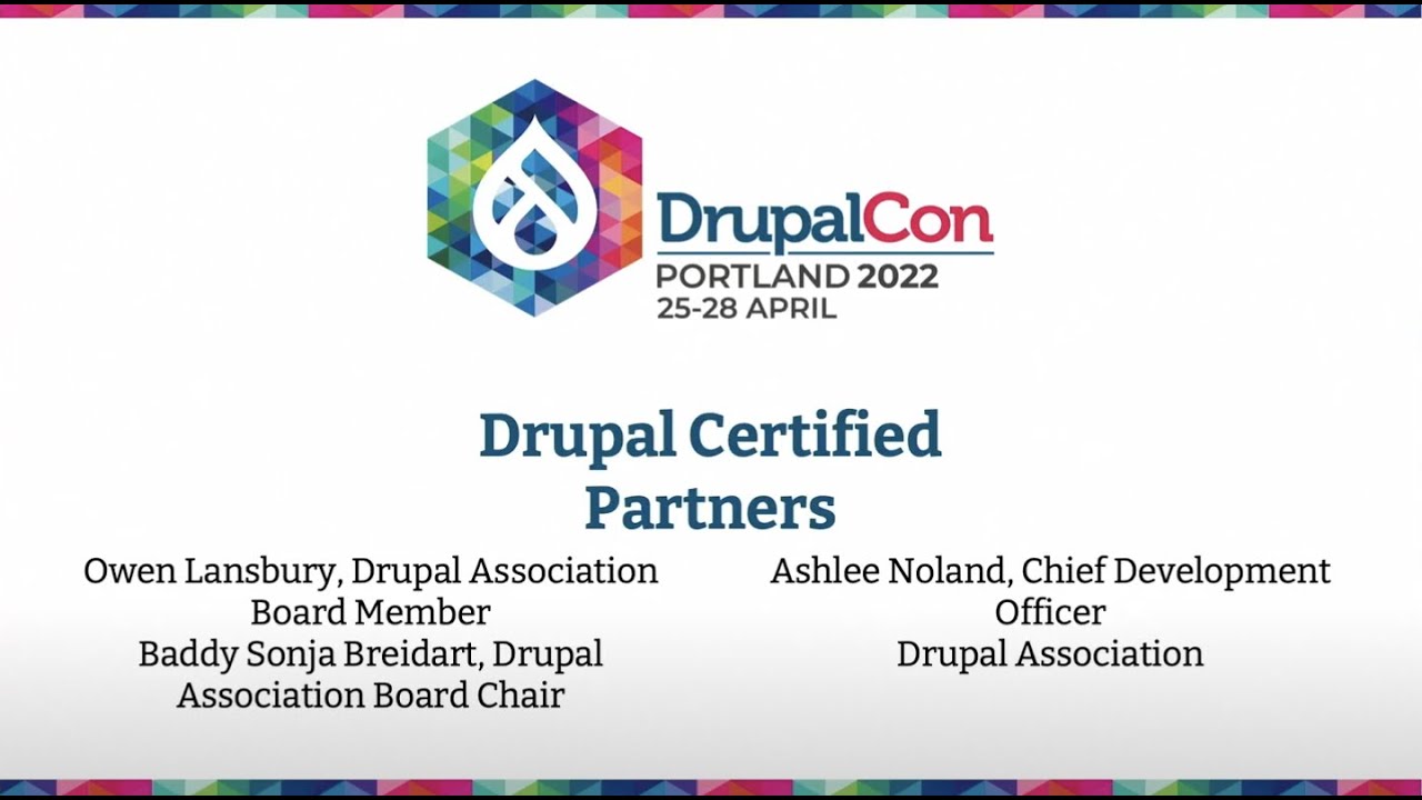 Drupal Certified Partners: DrupalCon Portland 2022 - YouTube