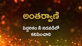 అంతర్వాణి  | పెద్దరికం నీ నడవడిలో కనిపించాలి  |  5/11/2021