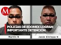 En Edomex, capturan a dos presuntos extorsionadores