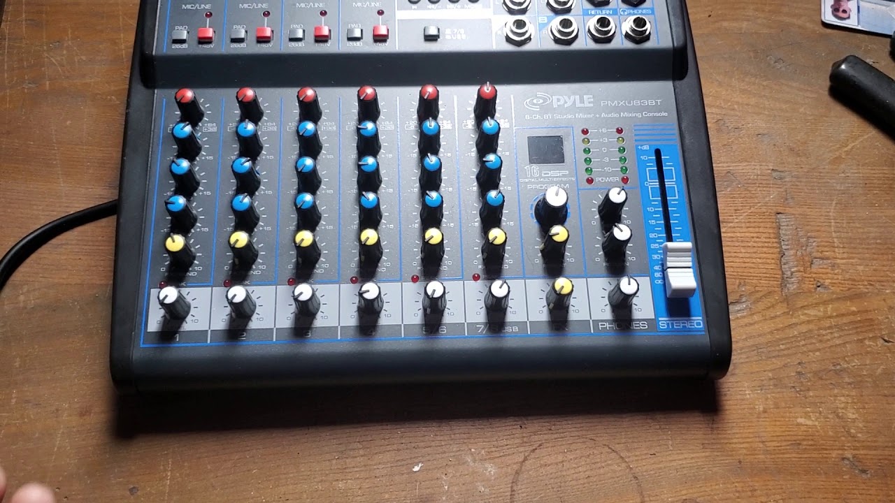 Pyle PMXU83BT Mixer - YouTube