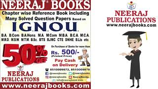 Neeraj IGNOU Books at 50% off #ignou #ignoubooks #neerajbooks #neerajignoubooks