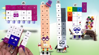 DIY Numberblocks Toys 16 to 20 - Magnetic Cubes Poseable Figures ||  Keiths Toy Box