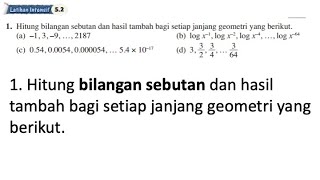 Latihan Intensif 5.2 No 1 | Bab 5 Janjang | 5.2 Janjang Geometri | Add Maths Form 4 | Matematik