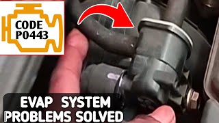 Check Engine Light ? EVEP Purge Control Valve Control Malfunction ! Error Code P0443 !