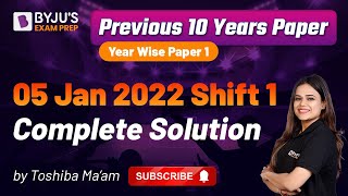UGC NET Paper 1 2022 Question Paper with Solution | Toshiba Mam