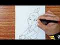 krishna easy drawing how to draw krishna god drawing