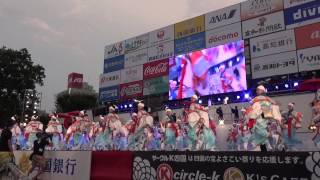 俵屋グループ　第62回高知よさこい祭り  前夜祭　中央公園その２　2015 8 9