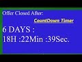 How to make Animated CountDown Timer on website Using HTML and Javascript