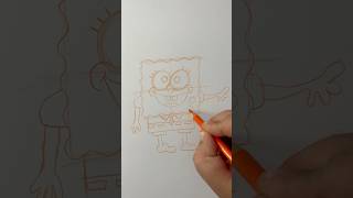 كيف ترسم Sponge bob مع الخطوات بكل سهولة #drawing #art #رسم