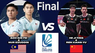 Final Fei\u0026Din (MAS) VS He\u0026Ren (CHN) China Open 2024 #badminton #badmintonmalaysia