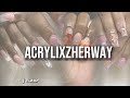 Watch Me Work: Airbrush Design w/ NO Airbrush | Beginner Friendly Acrylic Nails