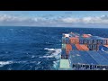 Onboard CMA CGM Georgia and weather changing rapidly