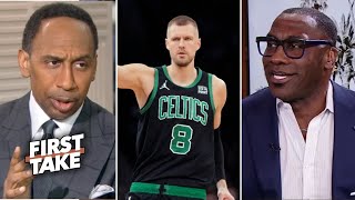 FIRST TAKE | Celtics are 21-4 without Porzingis - Stephen A. RIPs Shannon doubt