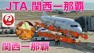 JTA 関西ー那覇　沖縄名物アグー豚トンカツを食べるために那覇へ！？