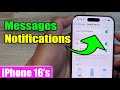 iPhone 16/16 Pro Max: How to Turn On/Off Messages Notifications