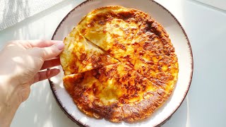 Lazy Khachapuri in 10 Minuten! perfekte Frühstücksoption! Zartes Käsefladenbrot in einer Bratpfanne