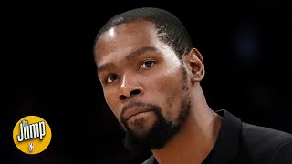 Reacting to Kevin Durant saying he expects to play the 5 for the Nets at times this year | The Jump