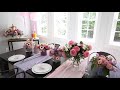 valentine s day flower arrangement ideas valentine s day brunch table inspiration