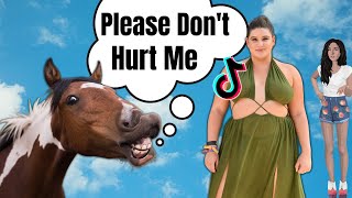 Plus Sized Model Too Heavy 4 Horseback Riding - \