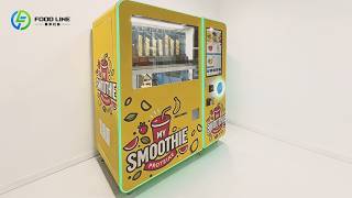 24-Hour Fruit Smoothie Vending Machine - Efficient & Profitable