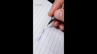 Print Handwriting | Super Neat and Clean, Beautiful English Handwriting #Shorts