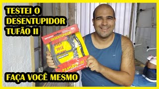 TESTEI...DESENTUPIDOR TUFÃO || (solução para desentupir ralos, pias e tanques, rapidamente)