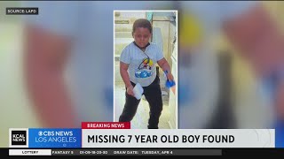 Missing 7-year-old boy from Arlington Heights located in downtown LA