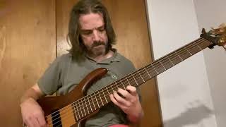 Amazing Bassist Plays Bach Piano Invention 1 (both parts no overdubs)