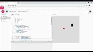 Making a snake game using JavaScript in p5.JS - coding | PV Bros