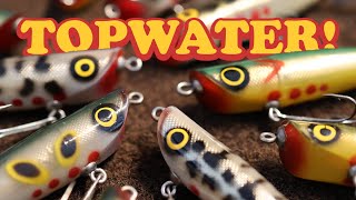 I found a tacklebox full of TOPWATERS! (vintage bass lures)