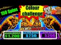 Bull rush Wild outback colour challenge/mission. $2 for 150 Spins to get colour coin. Failed but win