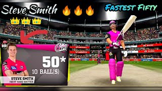 Steve Smith Hit 10 ( 50*) // Dangerous innings by Steve Smith //  Big Bash League