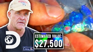 The Cheals Find Over $27K Of Opal Making Their Mine Safe Again | Outback Opal Hunters