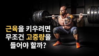 저중량 운동은 근육을 키울 수 없을까? 고중량 vs 저중량 [과학 기반]