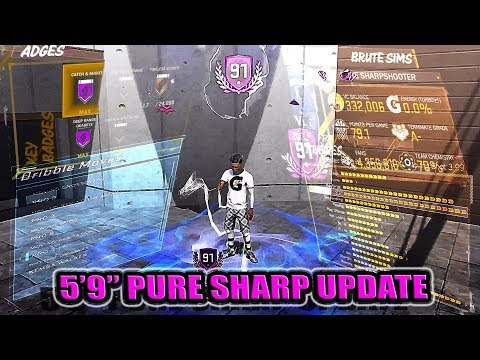 5'9' PURE SHARPSHOOTER 91 OVERALL ATTRIBUTE BADGE & SIGNATURE STYLE UPDATE - NBA 2K18 5'9' PURE SHARPSHOOTER 91 OVERALL ATTRIBUTE BADGE & SIGNATURE STYLE UPDATE - NBA 2K18