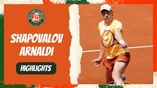 Denis Shapovalov vs Matteo Arnaldi - Round 2 Highlights | Roland-Garros 2023 French Open Gameplay