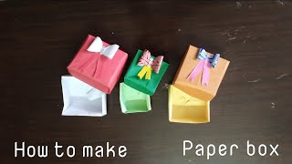 How to make paper box 🎁| paper crafts | #origami #aidiycrafts #diy #storageboxes