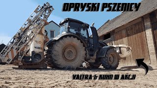 Opryski pszenicy🌾 Valtra \u0026 Kuhn w akcji