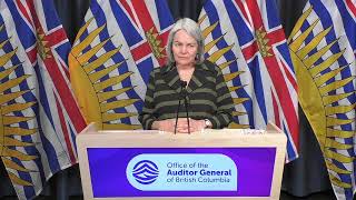 Office of the Auditor General of B.C. - Report Release, Feb. 27, 2025