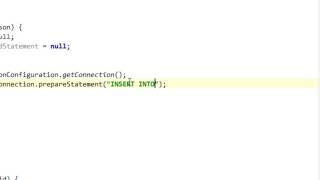 Java and JDBC tutorial #3: Insert record