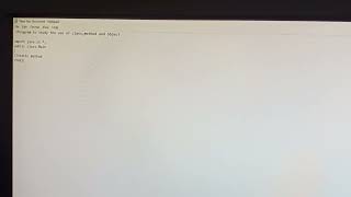 Practical No 03- Program using class, object in java