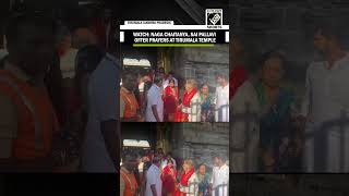 Andhra Pradesh: Naga Chaitanya, Sai Pallavi offer prayers at Tirumala Temple