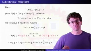 Recurrence Relations: Substitution Method