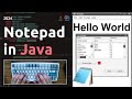 ASMR Programming - Notepad Text Editor  - Java Beginner Project Tutorial