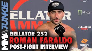 Roman Faraldo thankful for Jorge Masvidal as mentor | Bellator 252 post fight interview