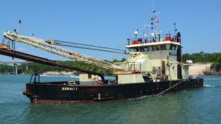 Dredge Merritt Arrives at Ensley Engineer Yard for Overhaul