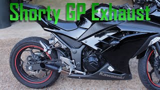 Ninja 300 Shorty GP Exhaust - Sound Test (Exhaust GIVEAWAY read below)