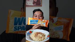 REVIEW WOW SPAGETI RASA CARBONARA