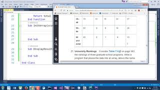 Visual Basic Programming - Golf Scores, a 2D Array Example